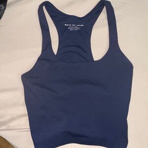 White Fox Boutique Navy Tank Top